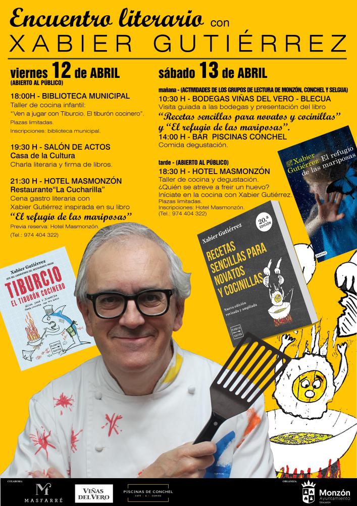 Imagen El escritor y cocinero Xabier Gutiérrez protagoniza un encuentro literario en Monzón