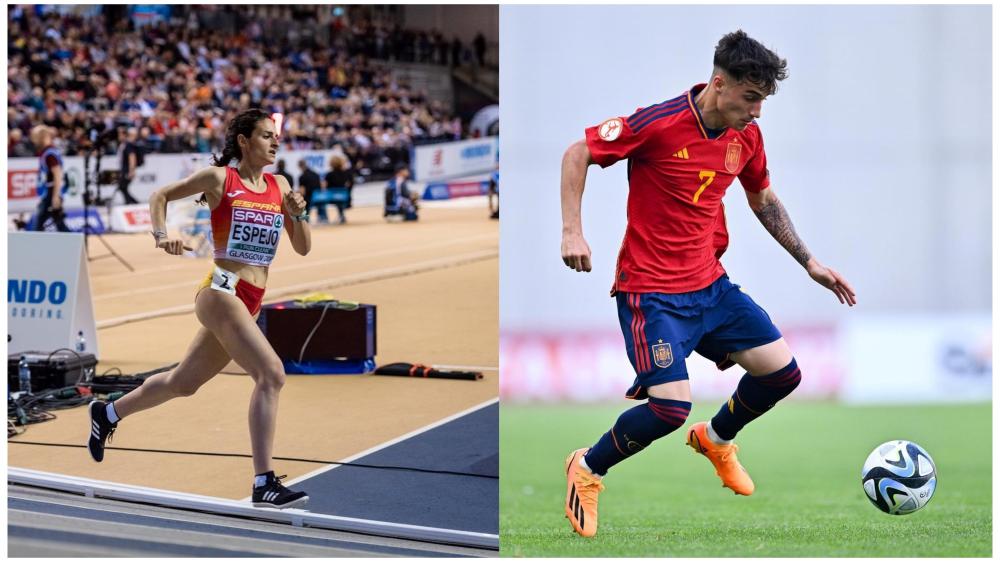 Imagen El futbolista Roberto Martín y la atleta Cristina Espejo, mejores deportistas de 2023