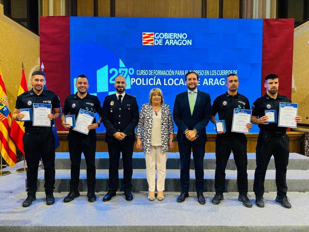 Imagen La Policía Local de Monzón incorpora a cuatro nuevos efectivos, tras superar el curso de formación