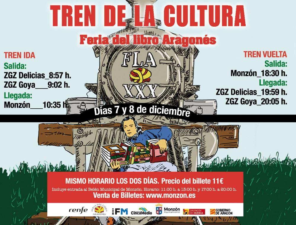Imagen Vuelve el Tren de la Cultura con la Feria del Libro Aragonés