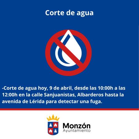 Imagen Corte de Agua