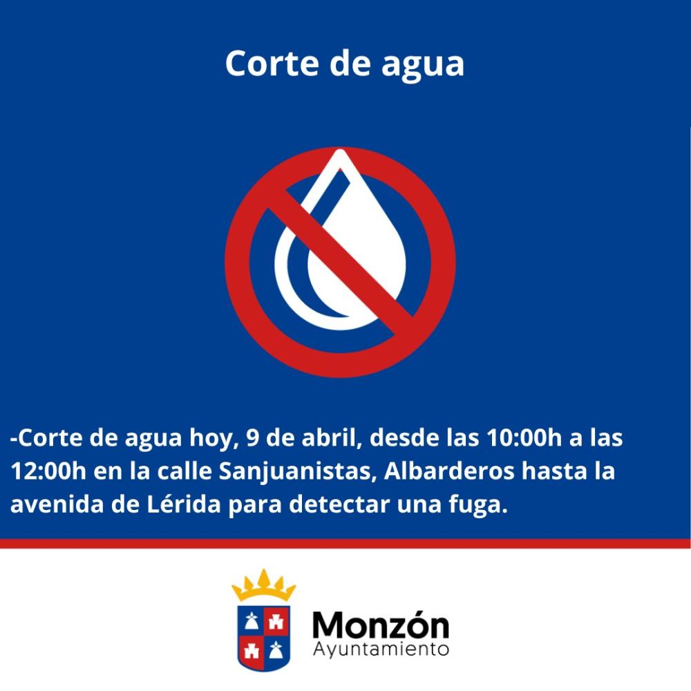 Imagen Corte de Agua