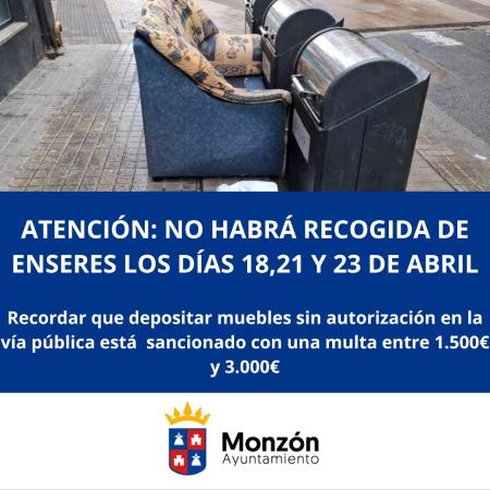 Imagen No hay recogida de enseres