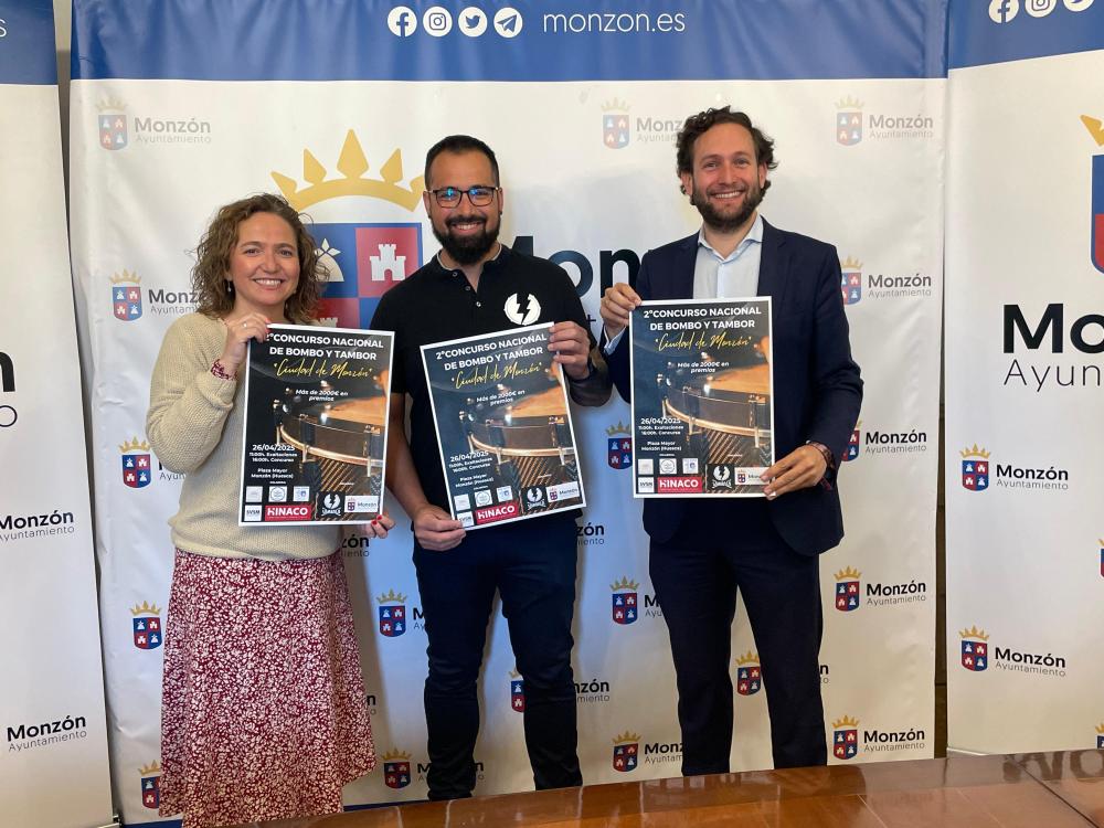 Imagen El II Concurso Nacional de Bombo y Tambor ‘Ciudad de Monzón’ reunirá a más de 600 participantes