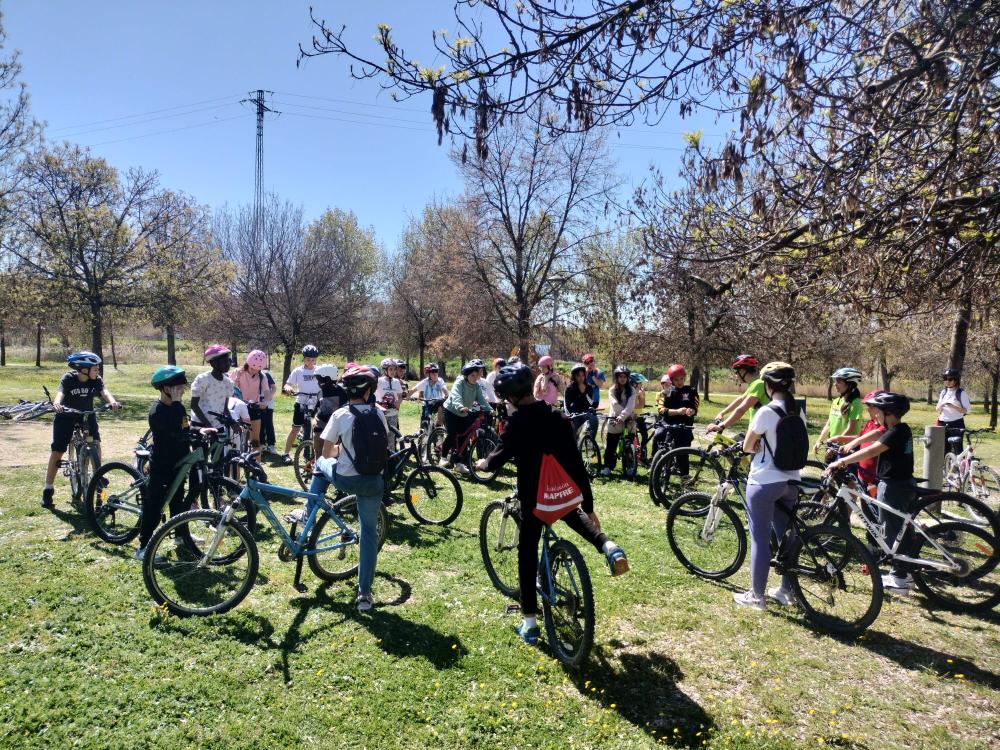 Imagen Cierra una nueva edición del Aula en Bici en los colegios de primaria de Monzón con más 700 participantes
