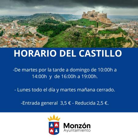 Imagen Horario Castillo Monzón