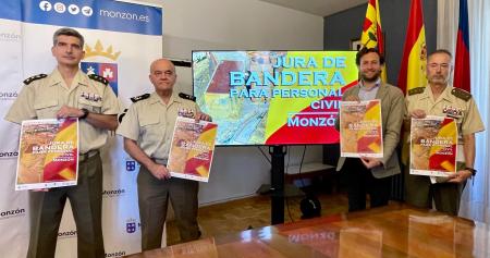 Imagen Monzón celebrará por primera vez una Jura de Bandera para personal civil