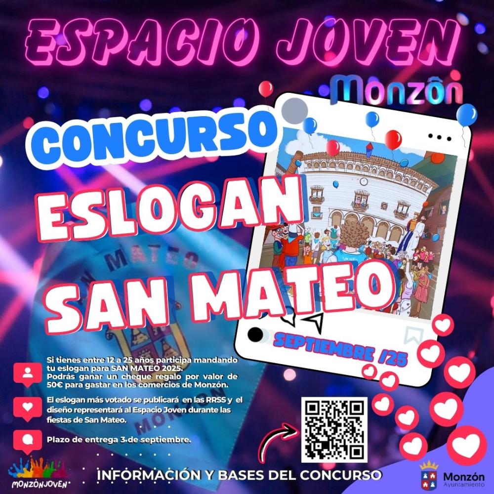 Imagen Concurso del Espacio Joven para elegir un eslogan para las fiestas de San Mateo