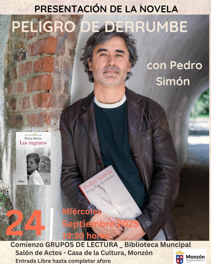 Imagen El periodista y escritor Pedro Simón presenta su novela ‘Peligro de derrumbe’