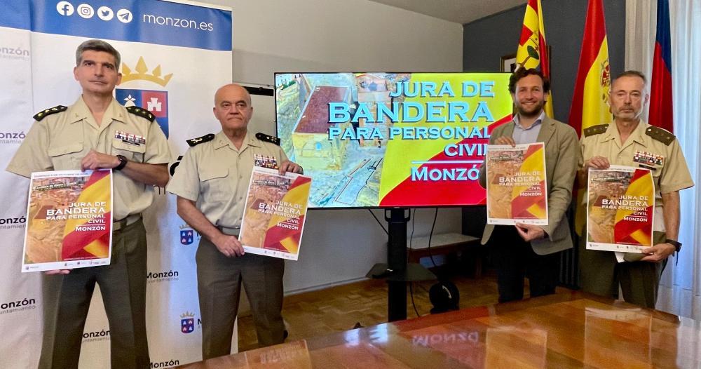 Imagen Últimas plazas para apuntarse a la Jura de Bandera de personas civiles de Monzón