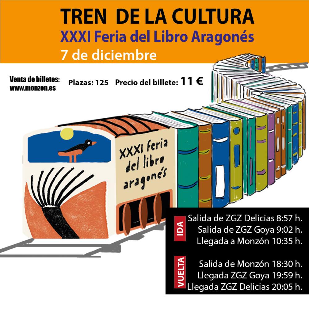 Imagen A la venta los billetes para el Tren de la Cultura con destino a la Feria del Libro Aragonés