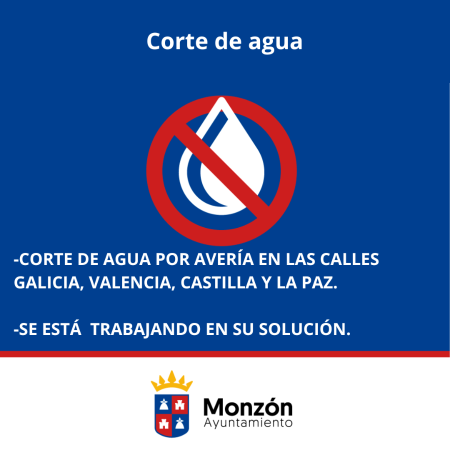 Imagen Corte de agua