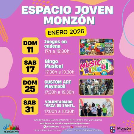 Imagen Programación Espacio Joven Monzón