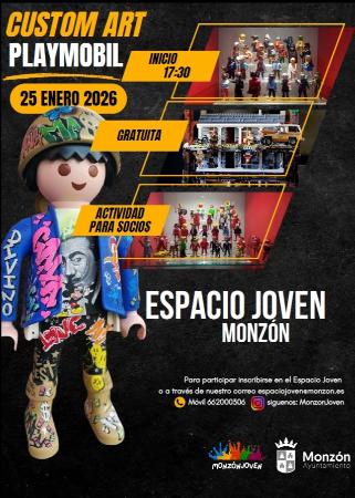 Imagen Custom Art Playmobil en el Espacio Joven de Monzón