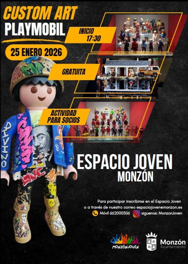 Imagen Custom Art Playmobil en el Espacio Joven de Monzón
