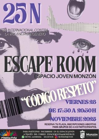 Imagen Escape Room “Codigo Respeto” en el Espacio Joven