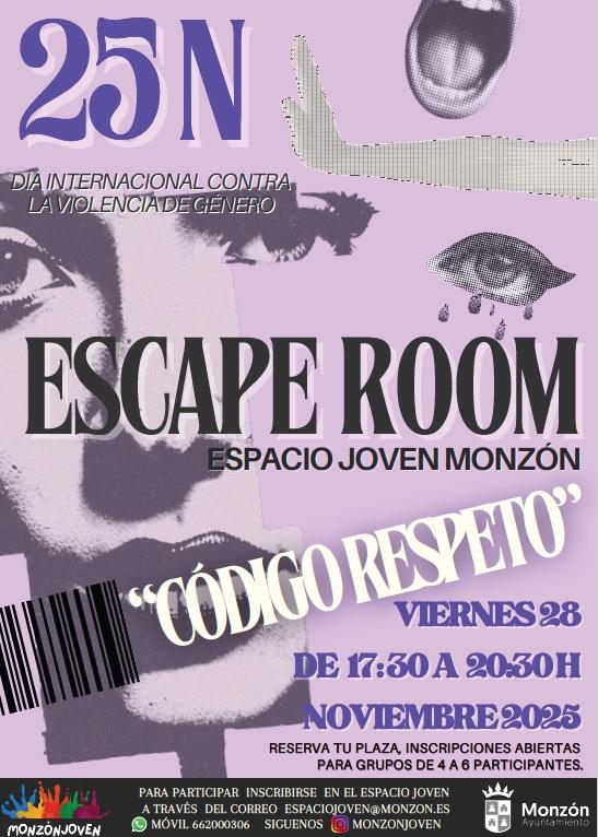 Imagen Escape Room “Codigo Respeto” en el Espacio Joven