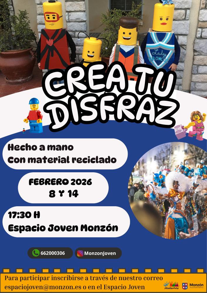 Imagen Crea tu disfraz los días 8 y 14 febrero