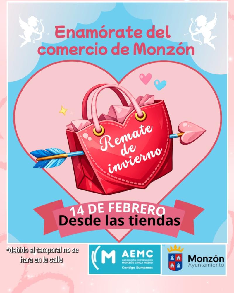 Imagen ‘Enamórate del comercio de Monzón’ en el Remate de Invierno que se celebra en las tiendas