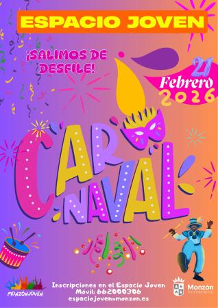 Imagen Participa en el desfile de Carnaval con el Espacio Joven