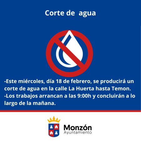Imagen Corte de Agua
