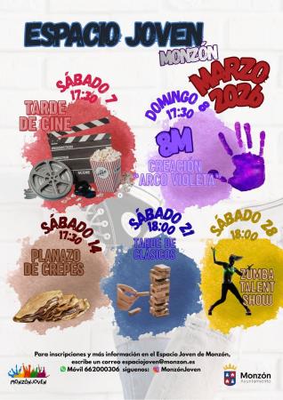 Imagen Programa de actividades Espacio Joven marzo 2026