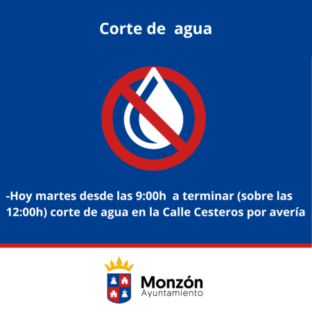 Imagen Corte de Agua