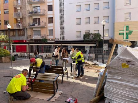 Imagen El Ayuntamiento de Monzón inicia la remodelación de la Plaza Romabelo