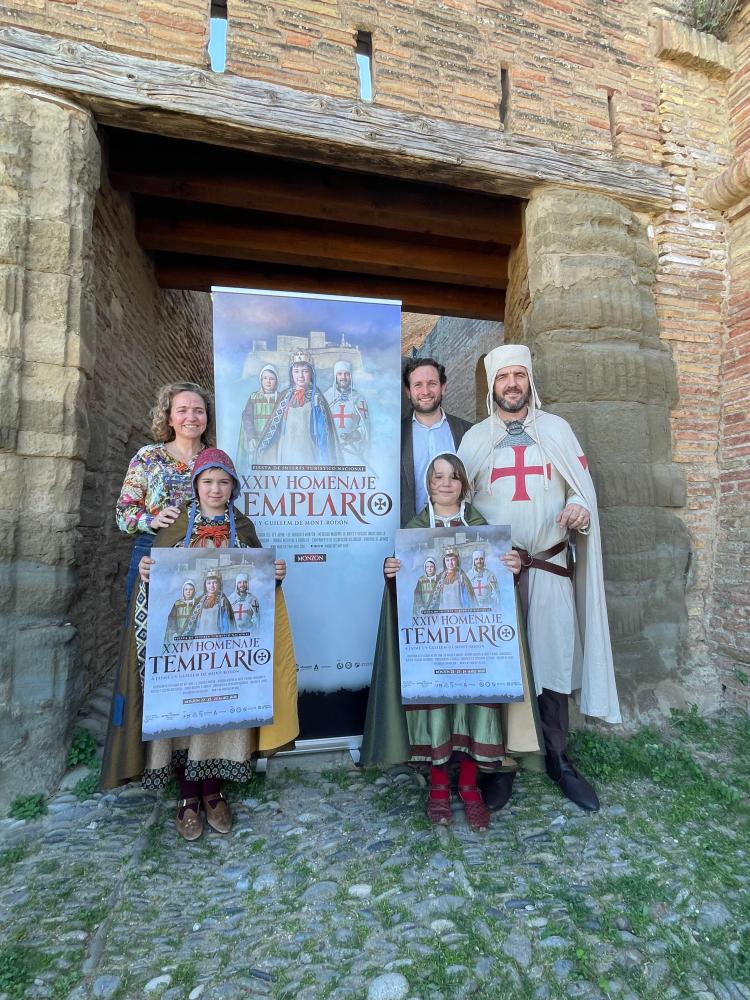 Imagen El cartel del XXIV Homenaje Templario incorpora las imágenes de los nuevos Jaime I, Ramón de Berenguer y Guillem de Mont-rodón