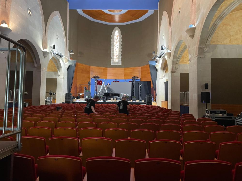 Imagen Todo listo para la celebración de la gala de los premios de la música de Aragón en Monzón