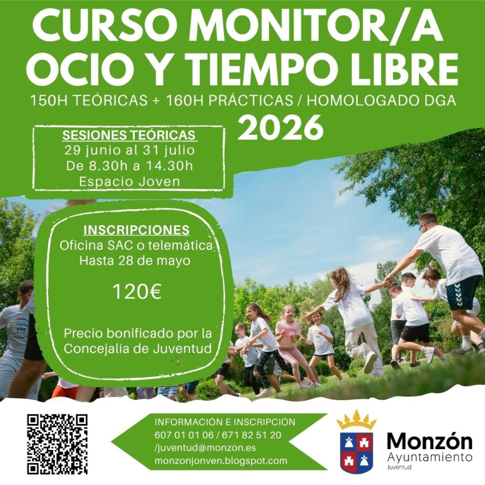 Imagen Curso de Monitor de Tiempo Libre en Monzón