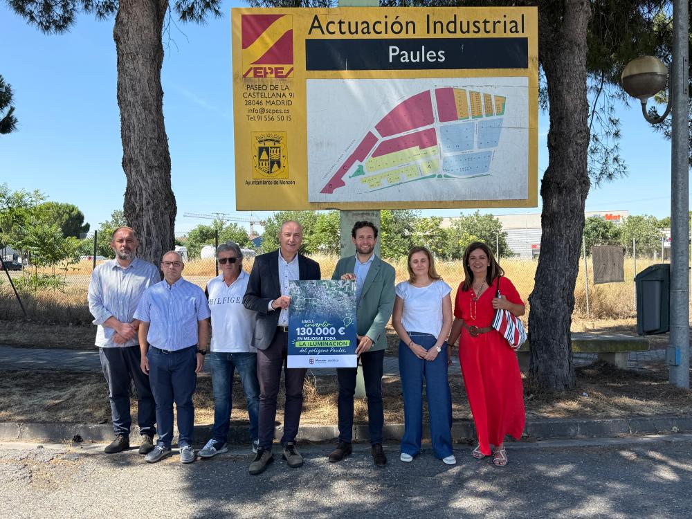 Imagen El Ayuntamiento de Monzón y Redeia invierten 130.000 euros en mejorar toda la iluminación del Polígono Paúles