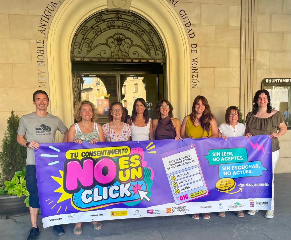 Imagen ‘Tu consentimiento no es un click’ lema de la campaña de sensibilización en el ámbito festivo