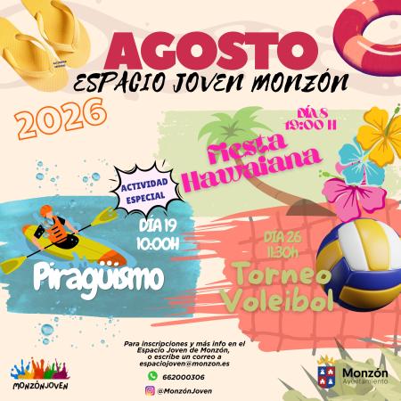 Imagen Programación agosto Espacio Joven