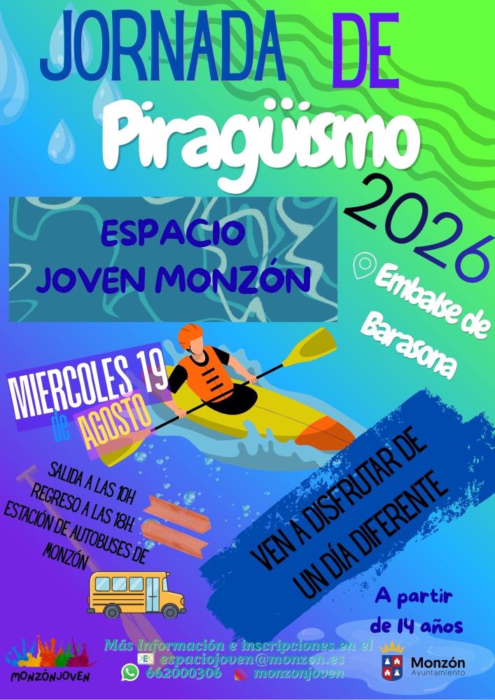 Imagen El Espacio Joven organiza una excursión al embalse de Barasona con piragüismo
