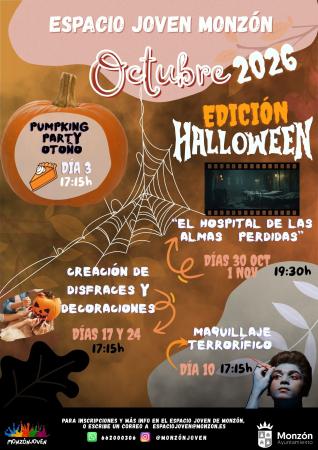 Imagen Halloween marca las actividades de octubre del Espacio Joven