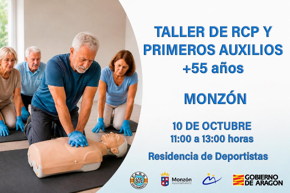 Imagen Monzón acoge un taller para mayores de 55 años sobre Reanimación Cardio Pulmonar