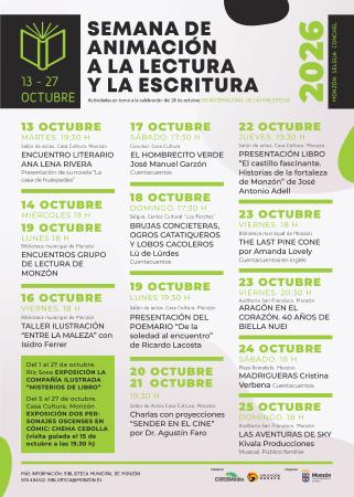 Imagen Semana de Animación a la Lectura y Escritura en Monzón, Selgua y Conchel