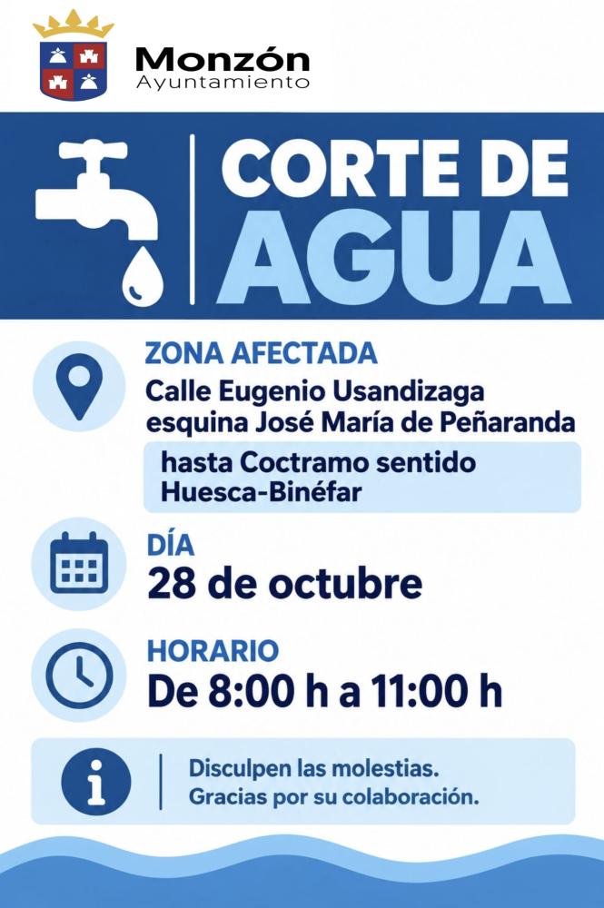 Imagen Corte de agua