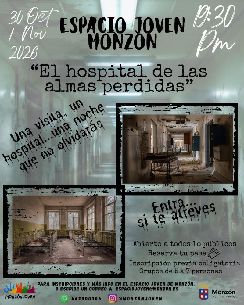 Imagen El Espacio Joven de Monzón abre las puertas de «El hospital de las almas perdidas» por Halloween